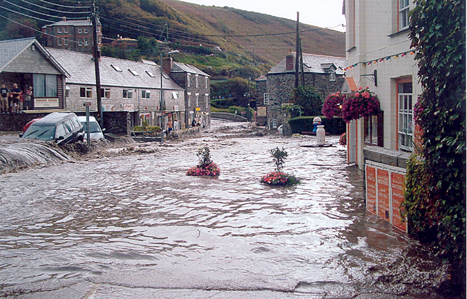 Boscastle flood
