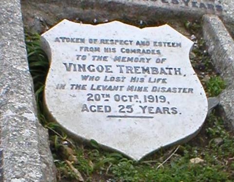 Man engine disaster at Levant 1919