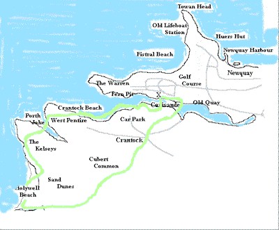 Cornwall walk, crantock