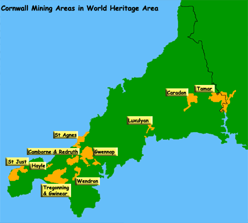 World Heritage Cornwall Map